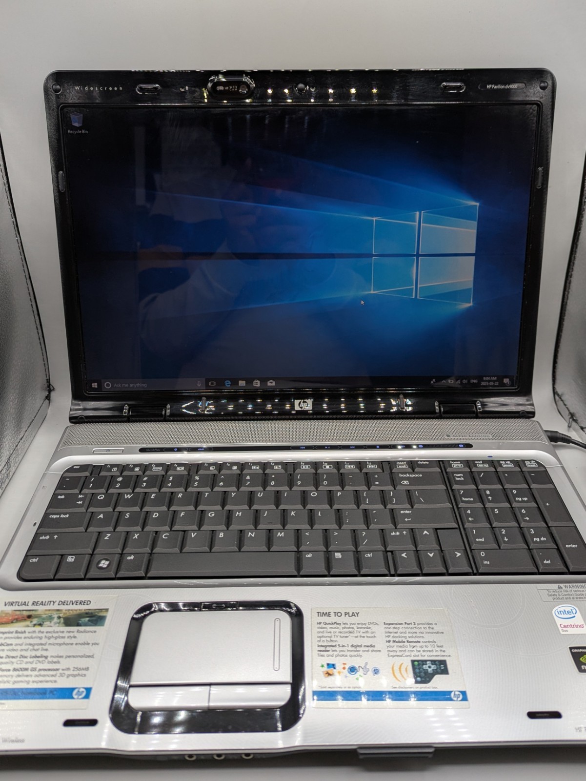 HP Pavilion DV9000 17″ Laptop AMD X2 CPU 3GB RAM 150GB HDD WINDOW 10 HOME