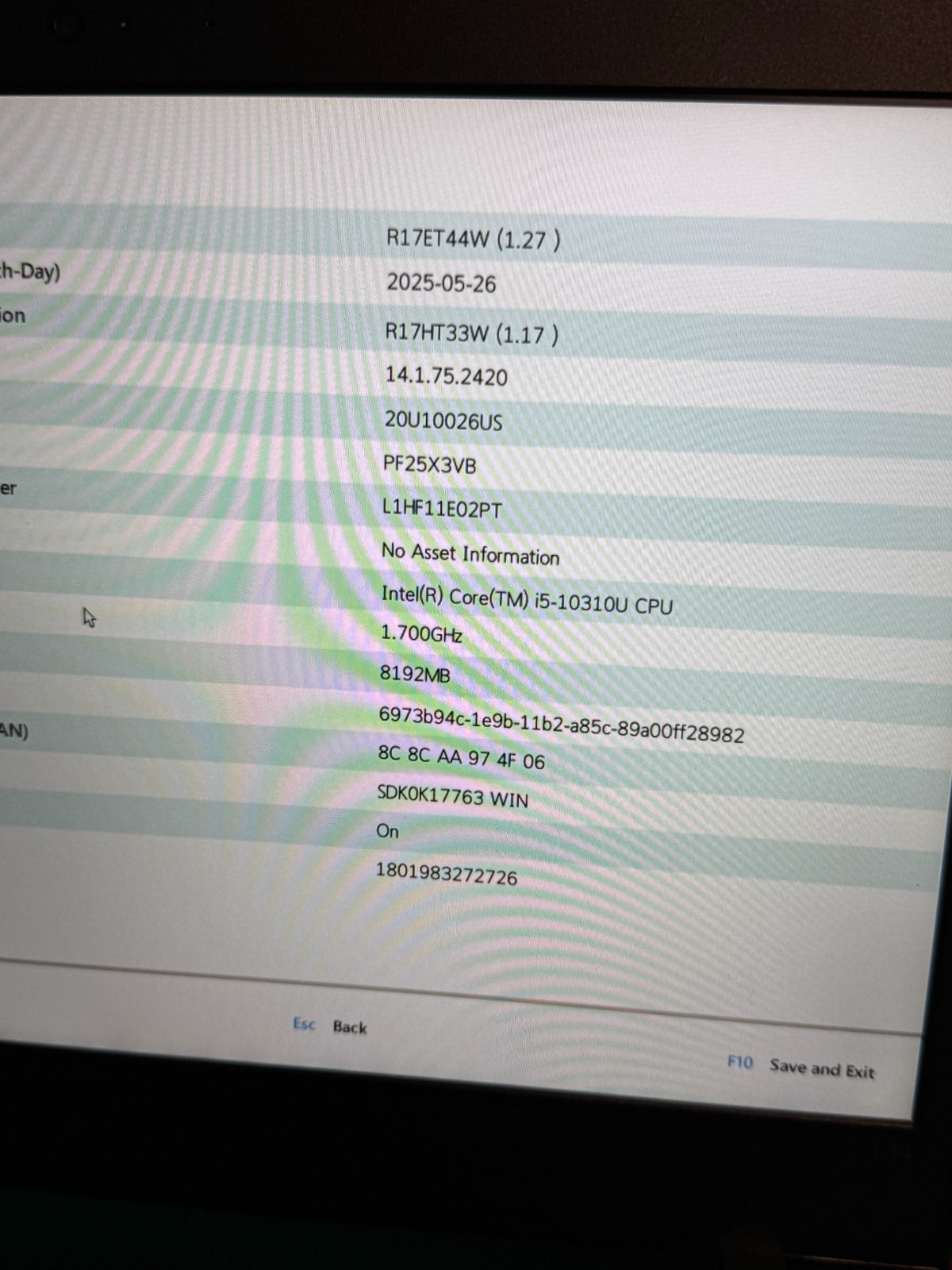 Lot of 6 Lenovo ThinkPad L14 Gen 1 FHD i5-10310U 1.70GHz 8GB RAM NO SSD NO OS