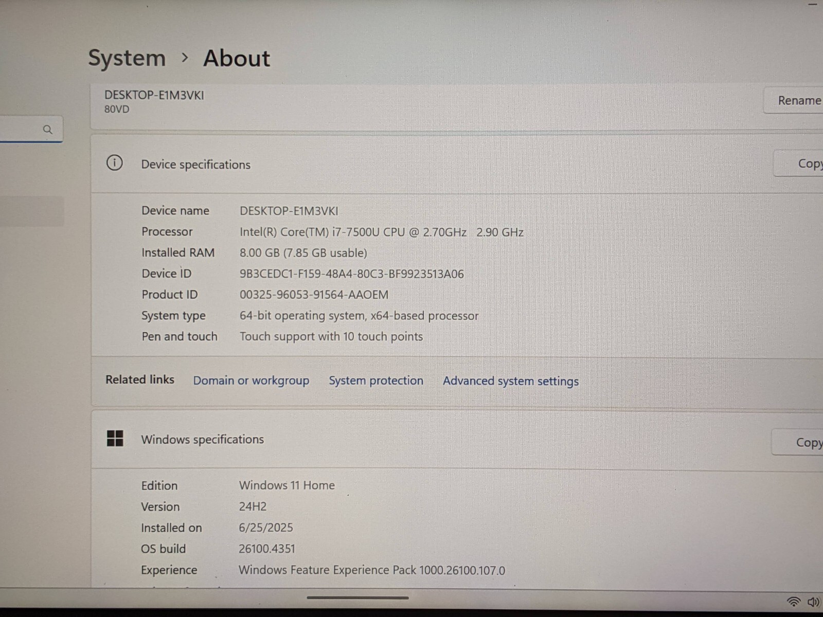 Lenovo IdeaPad Flex 4-1480 14″FHD TOUCH i7-7500U 2.7GHz 8GB 256GB SSD W11H +PwAd