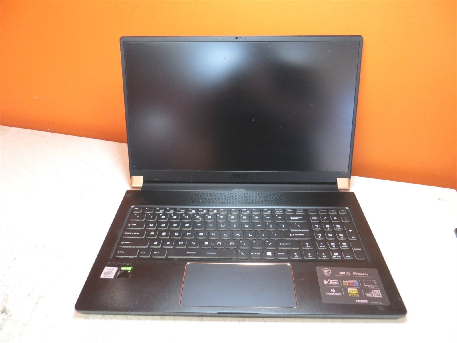 Liquid Residue MSI GS75 Stealth Laptop Intel i7-10875H 2.3GH 16GB 512GB RTX 2060
