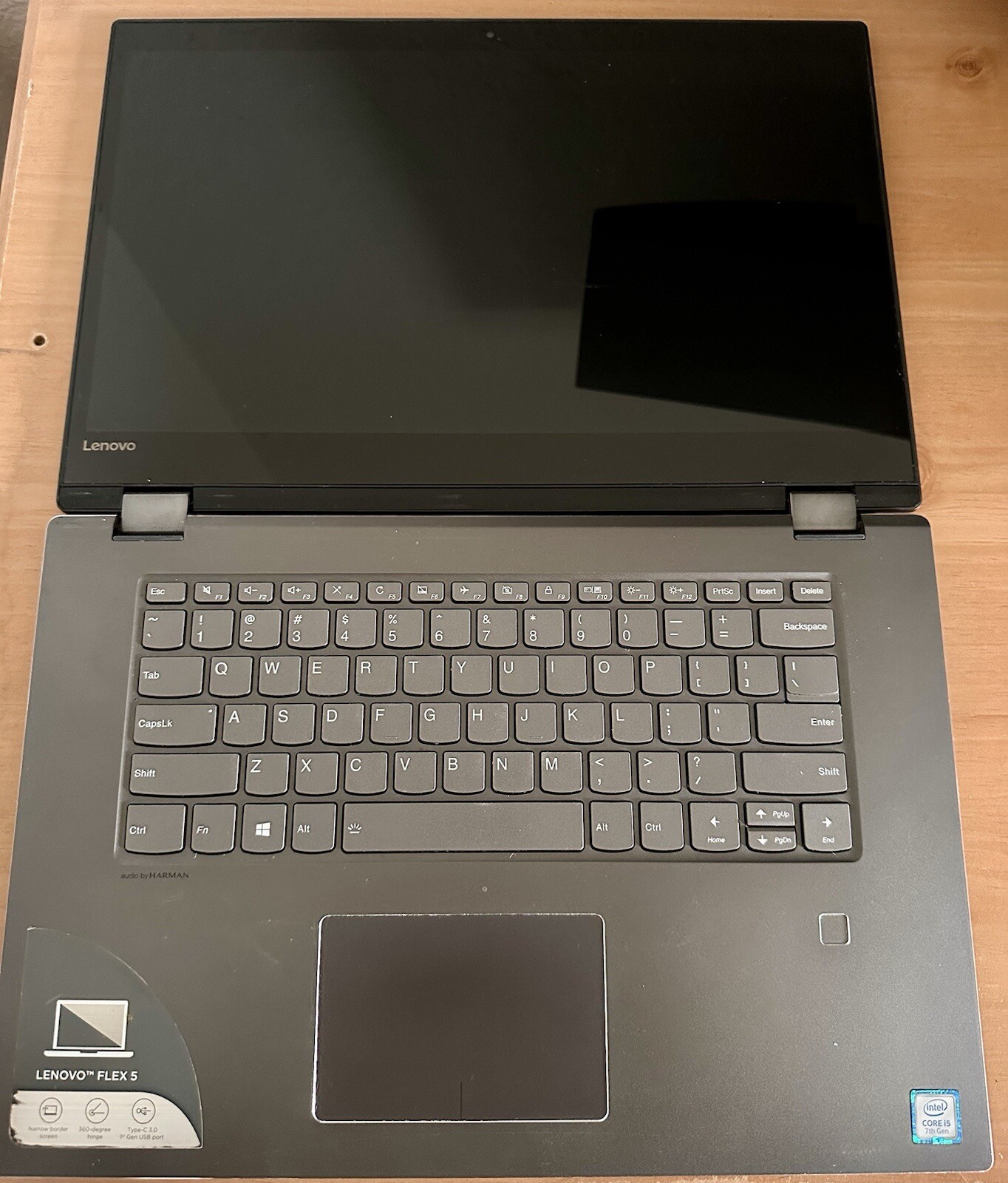 Lenovo Flex 5 – 15.6″ 2-in-1 Laptop, Intel Core i5-7200U 8GB RAM 1TB HDD Win 10