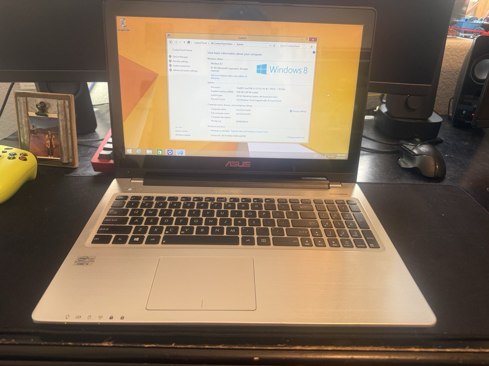 ASUS S550C intel core i5-3317U/6GB RAM/32GB SSD/500gb HDD Touchscreen Good Batt