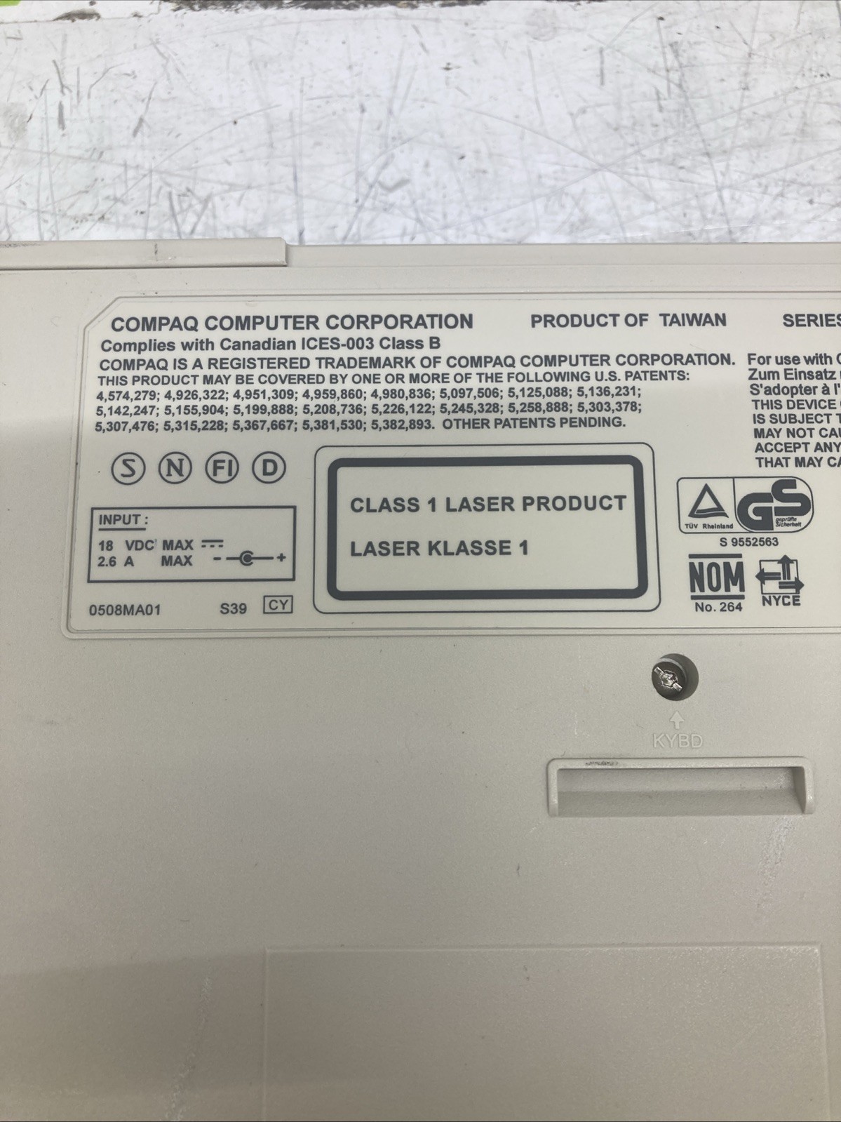 Compaq 2880H Intel Pentium 120MHz 16MB No HDD Boot to BIOS