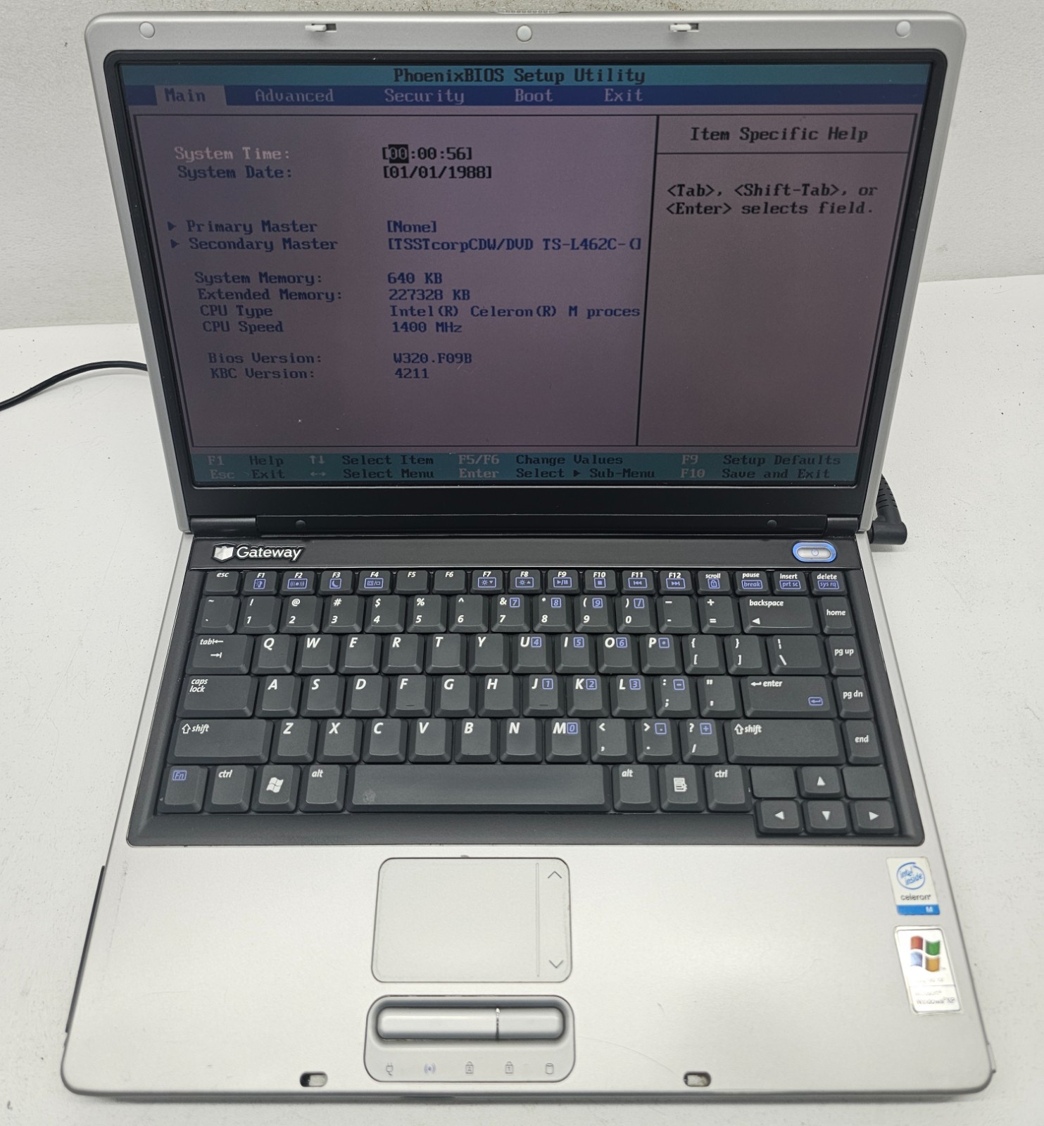 Gateway M210 Laptop Intel Celeron M 2MB Ram NO HD/OS (FL)