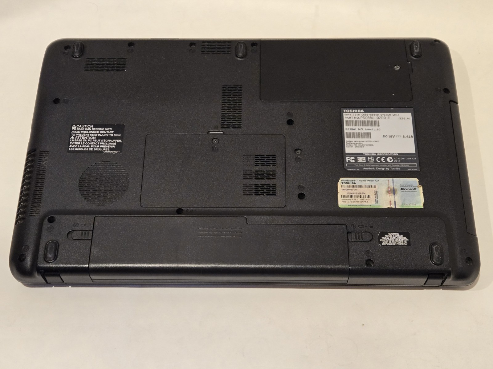 Toshiba Satellite C655-S5049 15.6″ Celeron 4GBRam 500GB Linux Mint Actual Photos