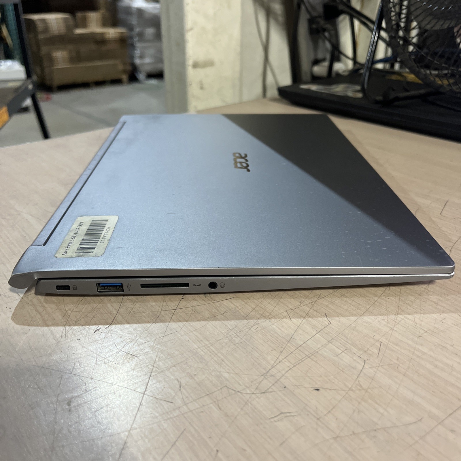 ACER SWIFT 3 INTEL CORE I5 8TH GEN 8GB RAM NO HD