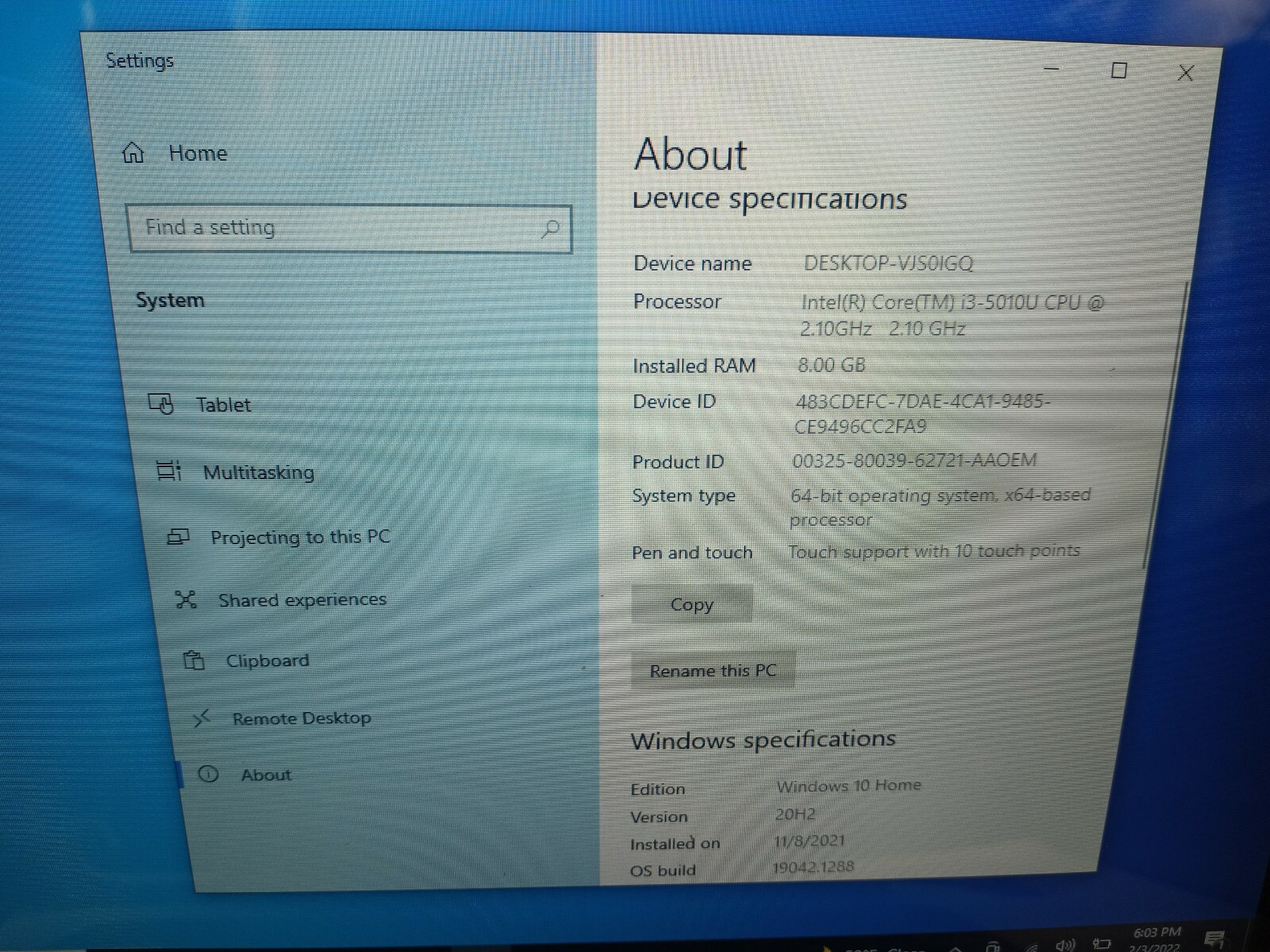 DELL Inspiron 7347 2n1 TOUCH 13.3″ Intel Core i3-5010U 2.1GHz 8GB 500GB HDD W10H