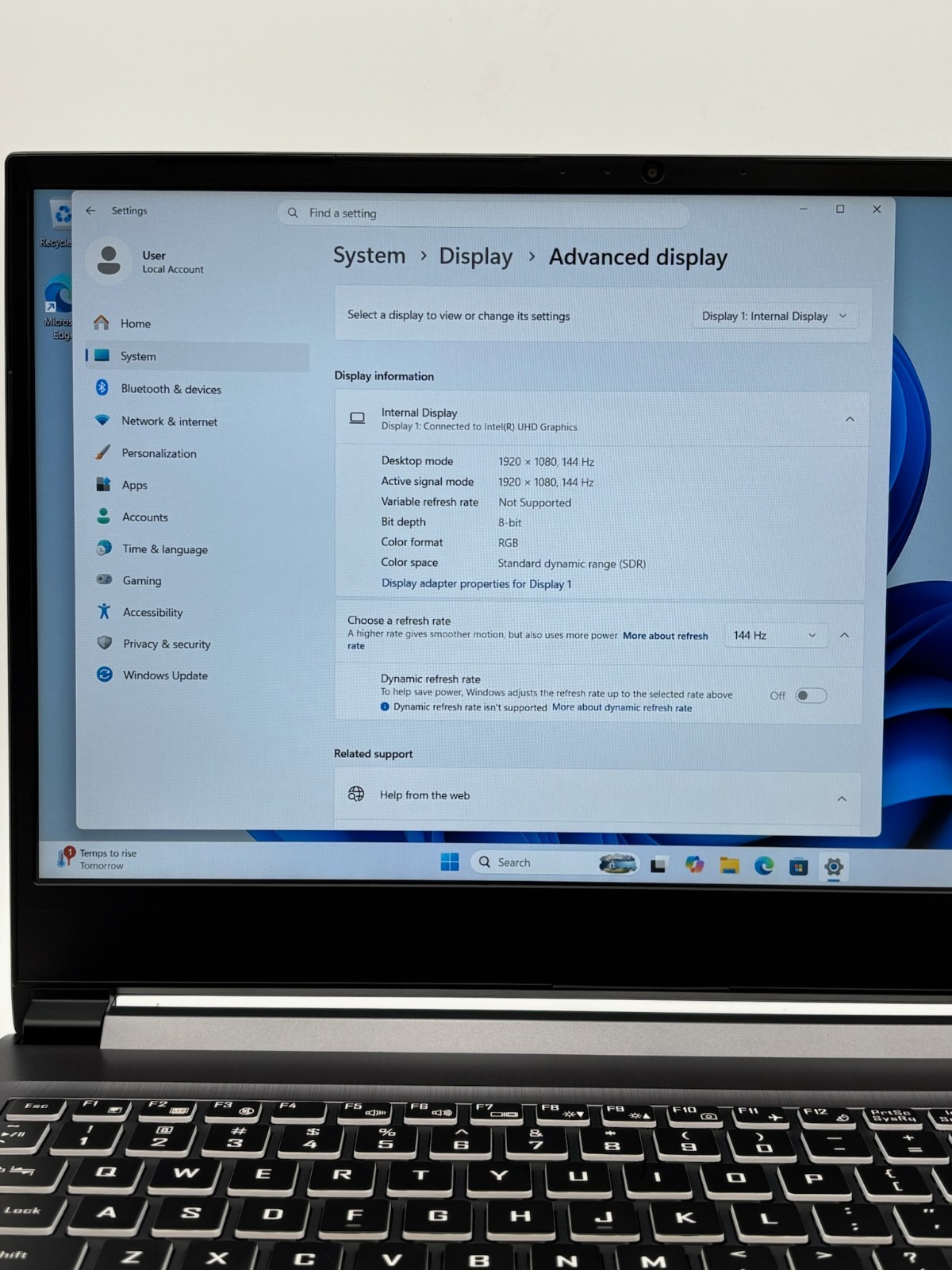 Sager Gaming Laptop NH58DD 15.6″ 512 GB SSD 48 GB RAM i7-10875H RTX 2060