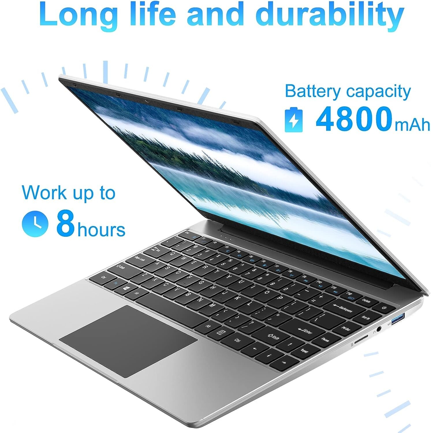 Jumper Windows 11 Laptop, 14” FHD IPS Display, 256GB SSD 12GB RAM Intel N4100