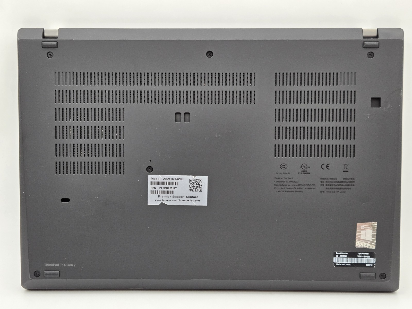 LENOVO ThinkPad T14 Gen 2 14″ FHD I5-1145G7 256GB SSD 8GB W11P Webcam