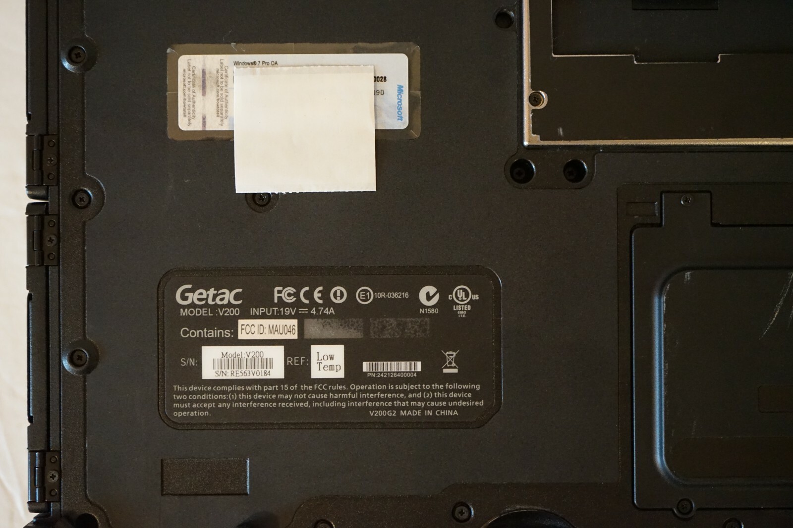 ^ Getac V200-G2 Intel Core i7-3520M @ 2.90GHz 4GB Ram 500GB HD No OS #C1263