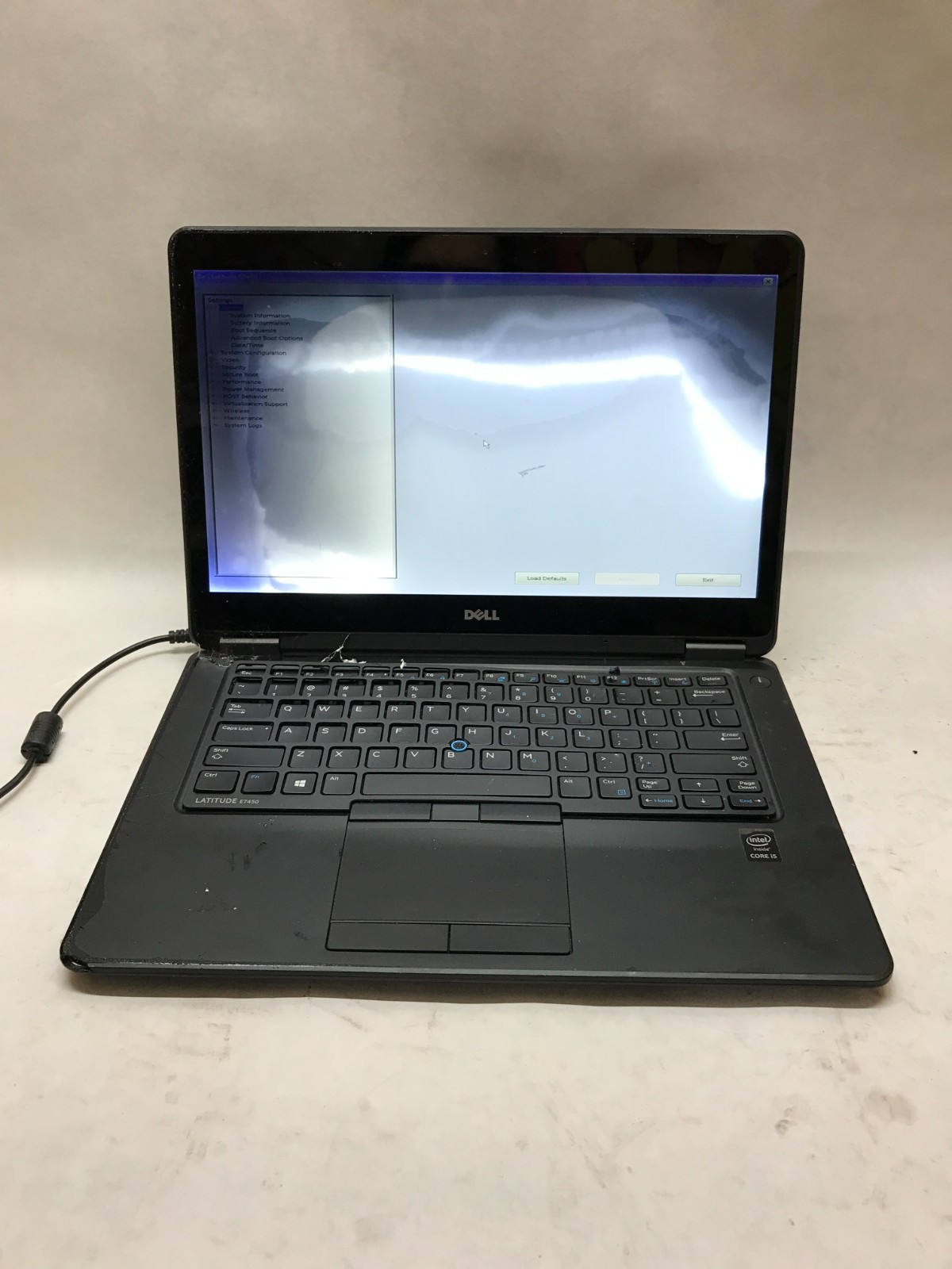 Dell Latitude E7450 14″ Intel Core i5 4GB RAM NO HDD/OS For Parts LEAKING LCD DW