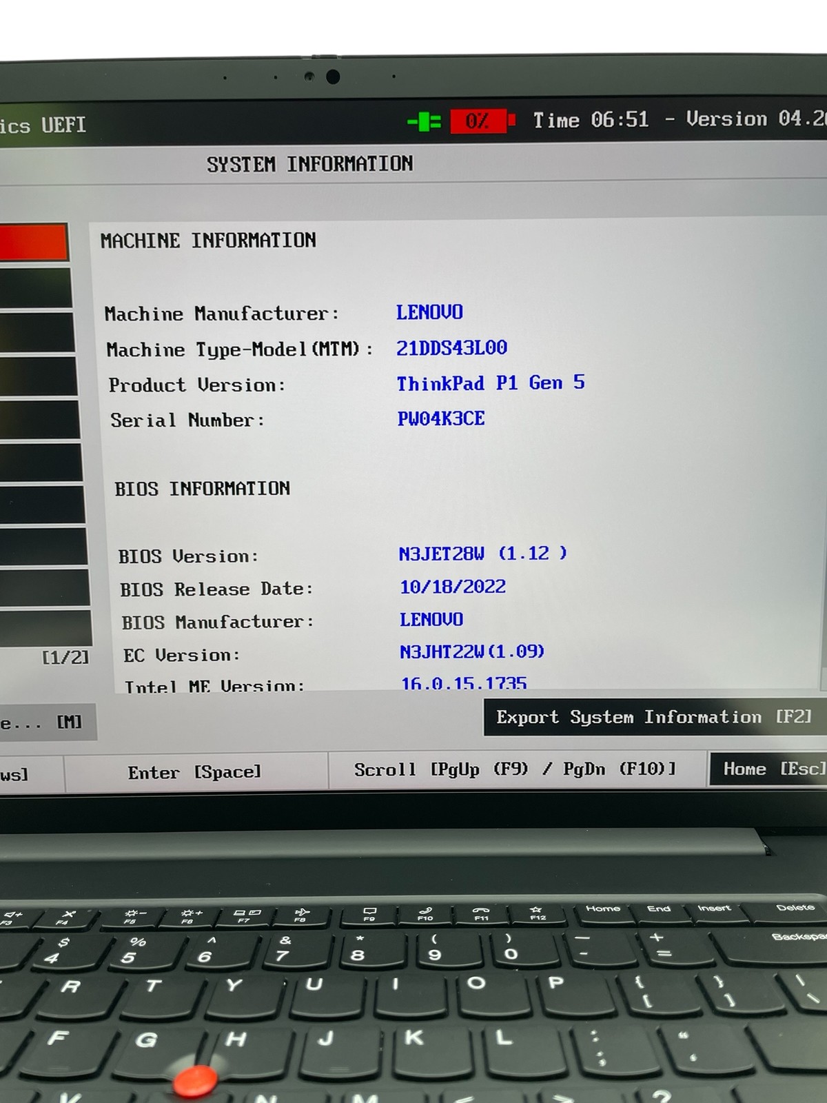 Lenovo Thinkpad P1 Gen 5 16″ – i7-12800H 32GB 1TB – Grade C Low Battery Health