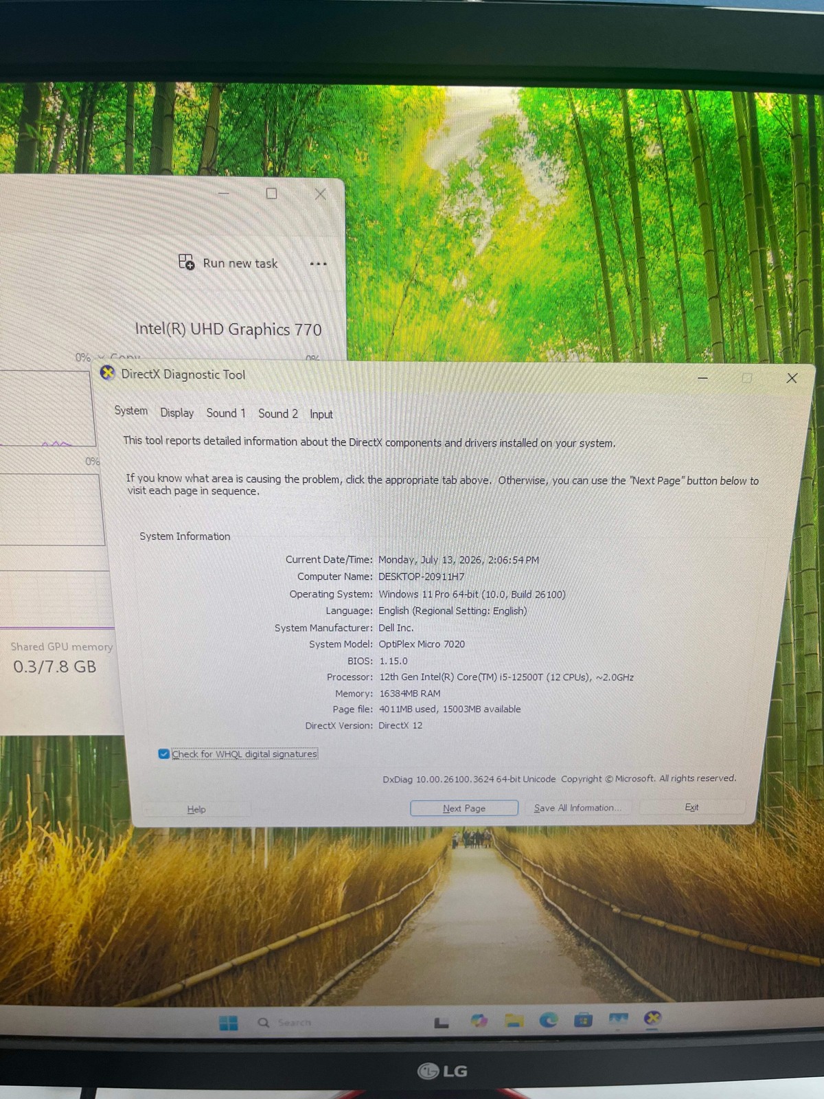 Dell OptiPlex Micro 7020 Desktop i5-12500T 16GB DDR5 512GB SSD Windows 11 Home –