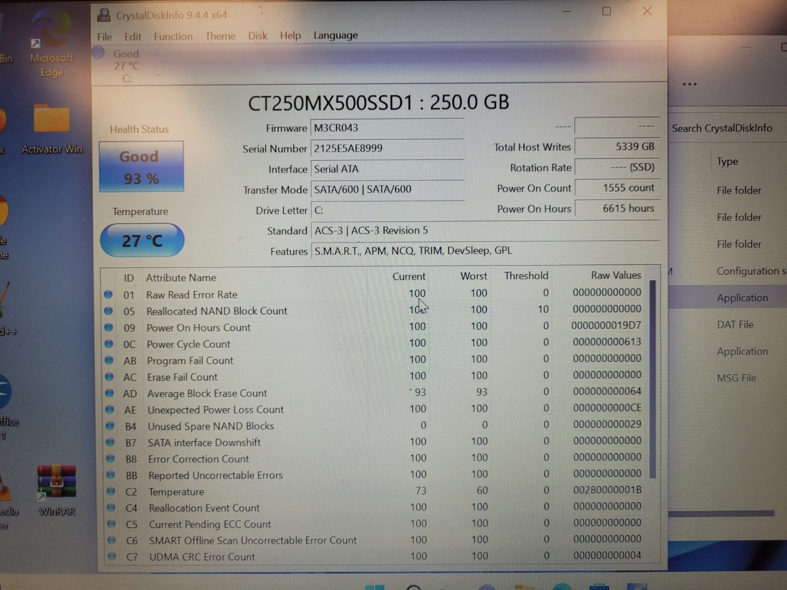 Lenovo IdeaPad 3 15IML05 15.6″ pentium 6405u 2.4ghz 8gb ram 250gb ssd PF29F3BW