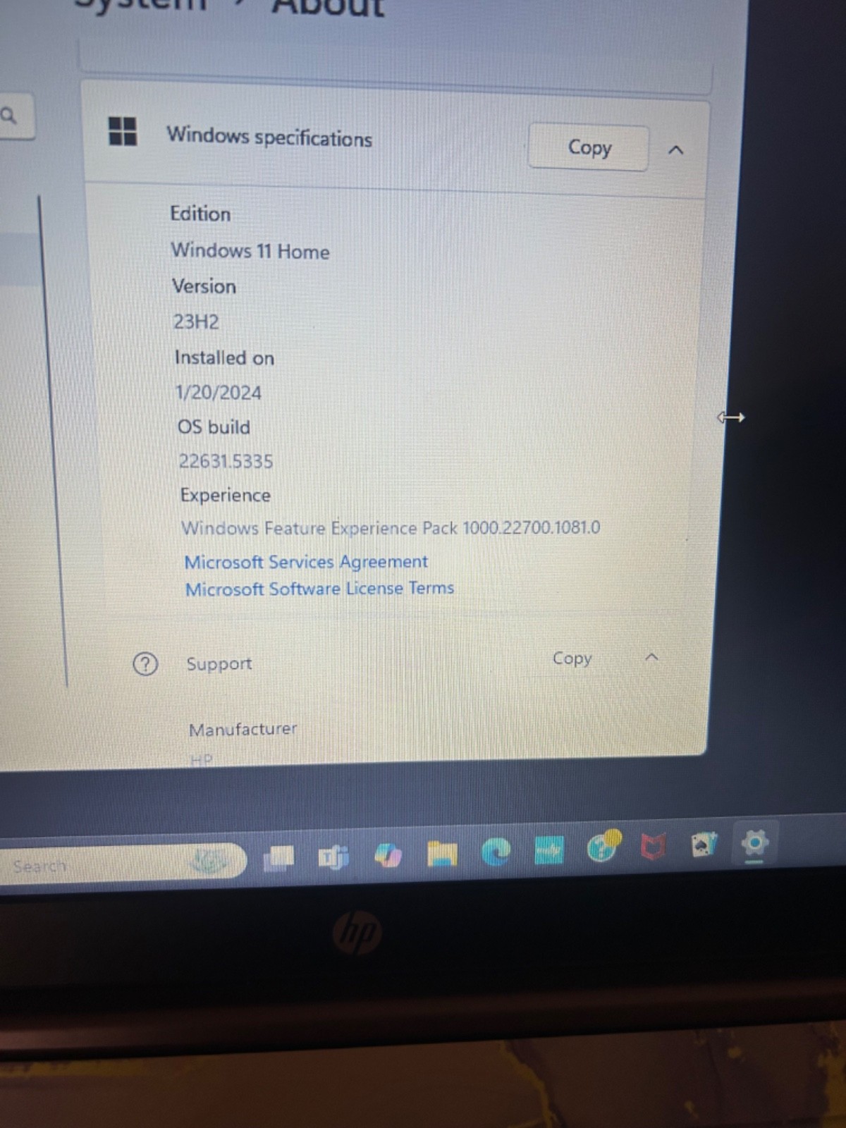 HP 15-fd0624ds 15.6″ Intel Processor N100 3.4 GHz 4GB DDR4 128 GB UFS Intel UHD