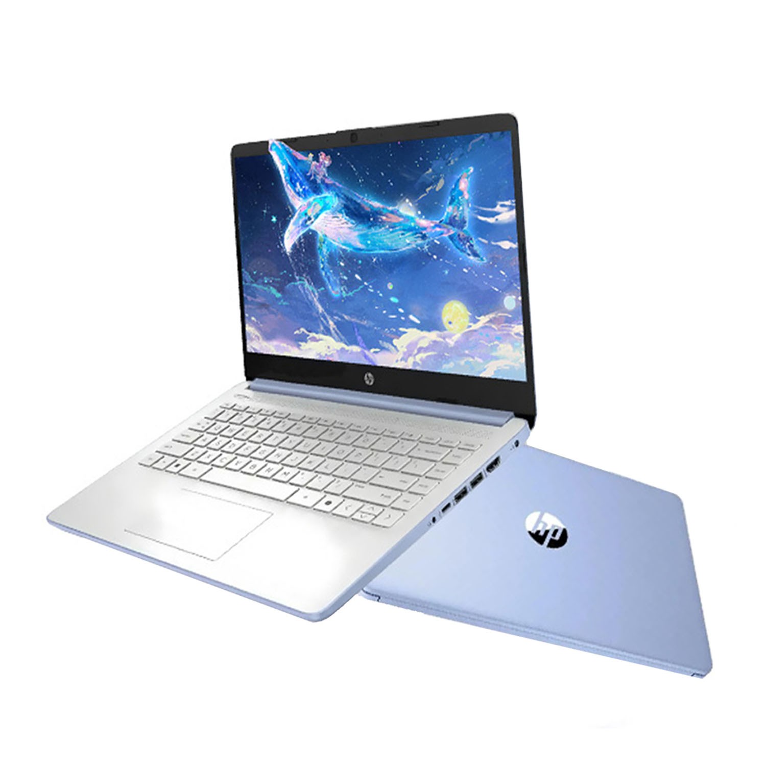HP 14″ Laptop Intel Processor N150 4GB Memory 128GB UFS Wi-Fi 6 Win11