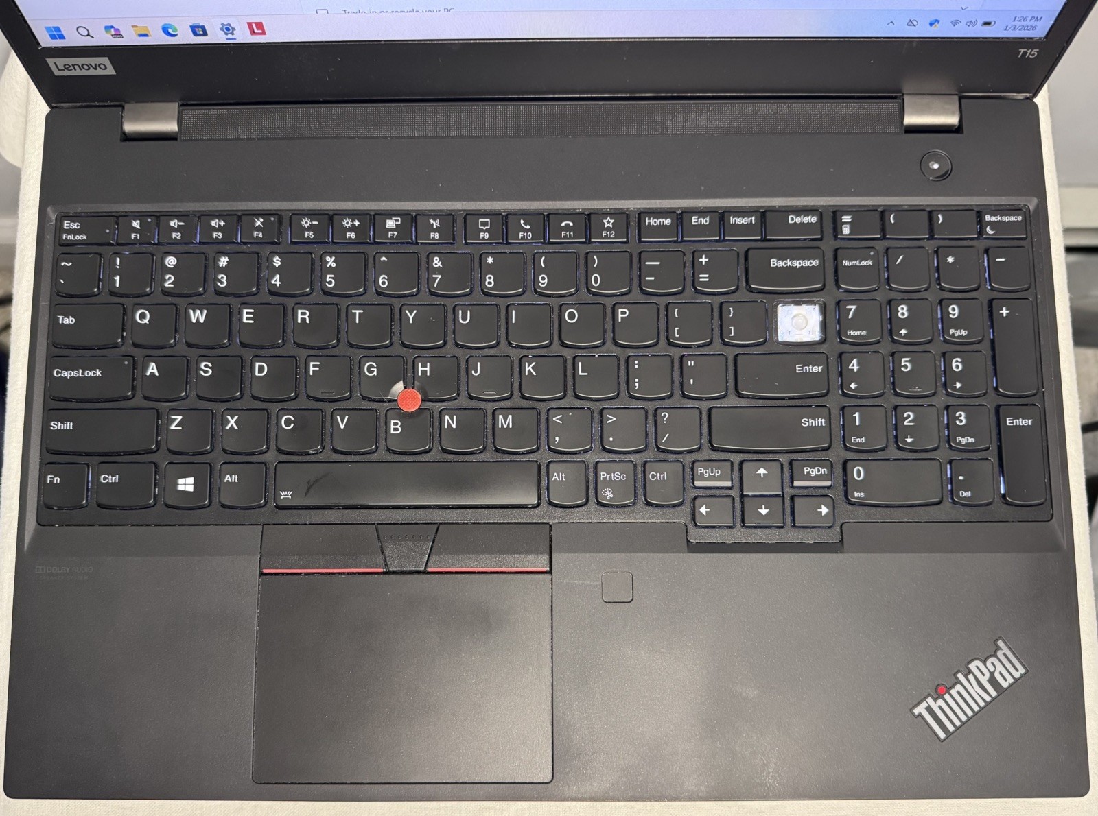 LENOVO ThinkPad T15 Gen1 i7 15.6″ 16GB RAM 512GB SSD WIN11P