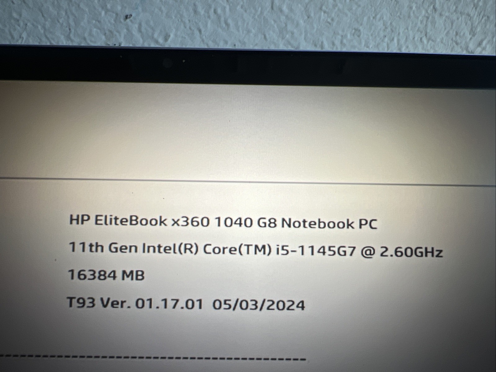 HP Elitebook X360 1040 G8 Core I5 -1145G7 2.6GHz 16GB RAM 256GB 13.3” *** NO OS