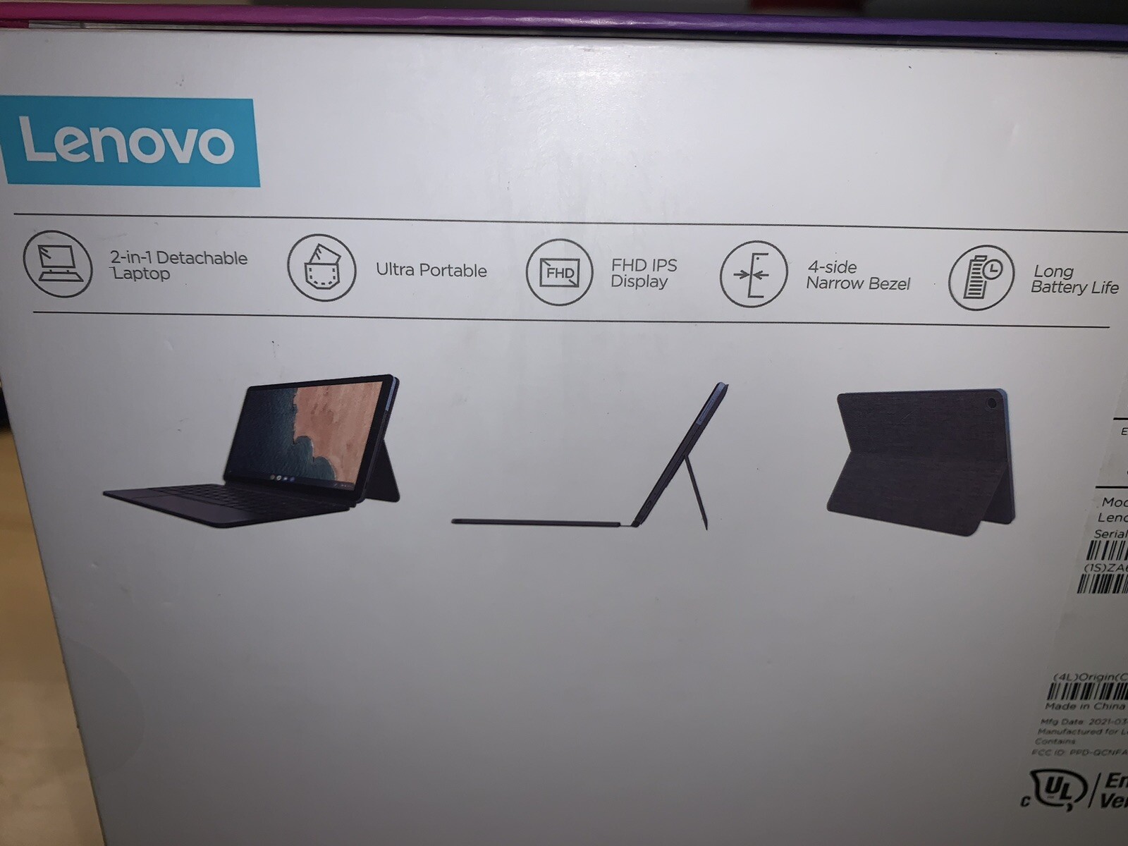 Lenovo Ideapad CT-X636F 10.1″ (128GB,MediaTek Helio P60T,2.00GHz,4GB) Chromebook