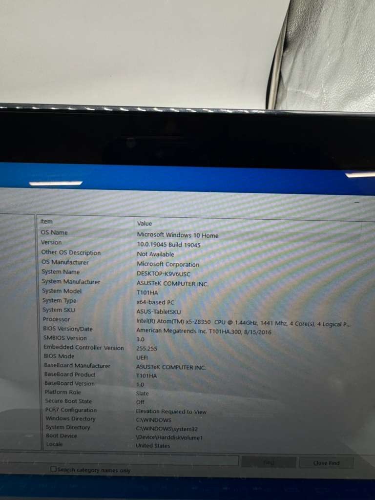 ASUS Transformer Book T101HA-C4-GR 10.1″ 2-in-1 Laptop/Tablet – USED