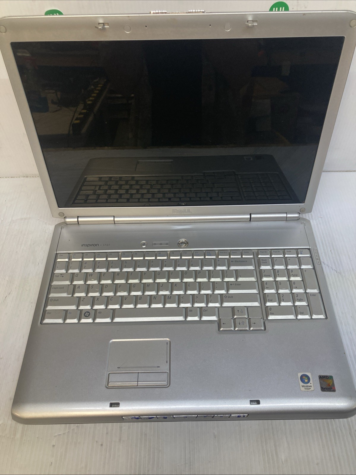 Dell Inspiron 1721 AMD Dual-Core 1.8GHz 2 GB NO HDD Boot to BIOS