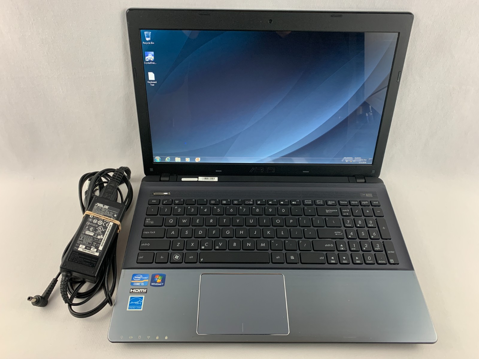Asus U57A Laptop Intel Core i5-2450M 2.5GHz 6GB RAM 750GB HDD Win 7, New Battery