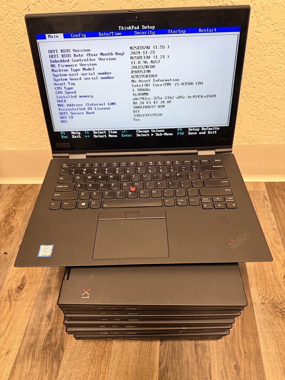 Lenovo ThinkPad X1 Yoga Gen 3 Laptop 14-inch Core i5 8th Gen 16gb Ram No SSD