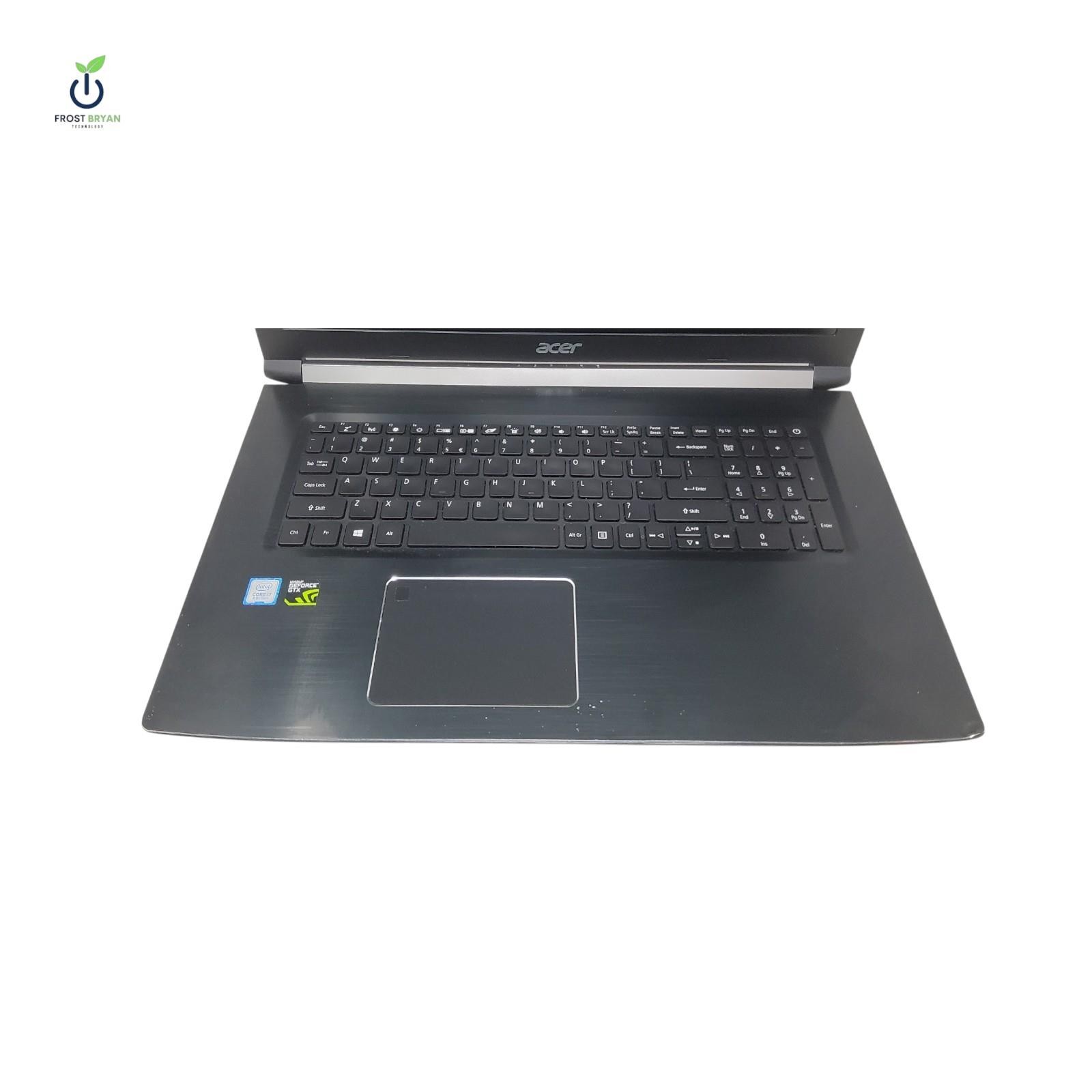 ACER ASPIRE A717-72G-700J i7-8750H@2.20GHz 16GB 256GB No OS Grade D [DEFECTIVE]