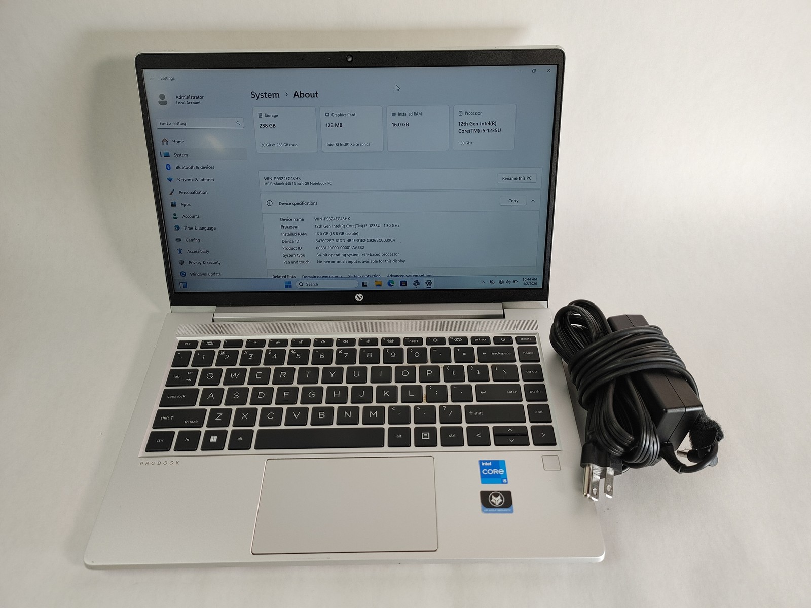 HP ProBook 440 G9 Core i5-1235U 1.30 GHz 16 GB DDR4 256 GB NVMe Windows 11 Pro