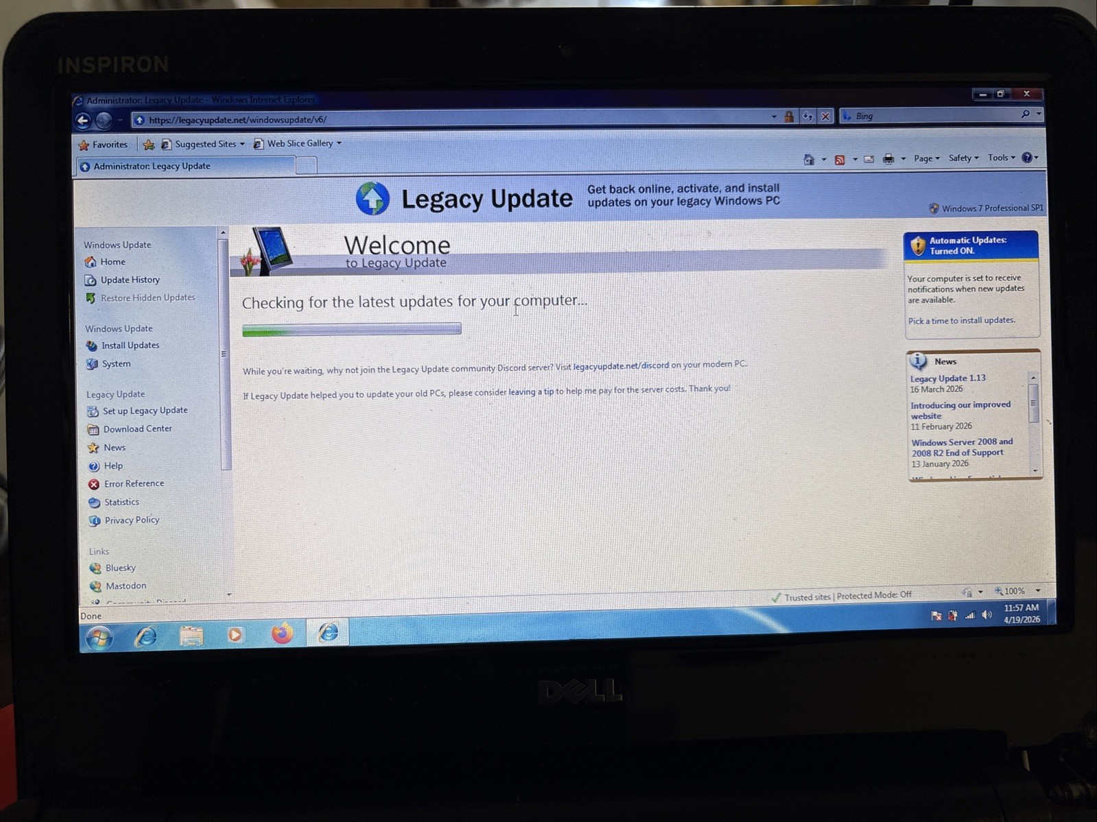 👀 look 👀 Dell Mini Obsidian 11Z Black 11.6″ inch P03T netbook laptop Wndows 7
