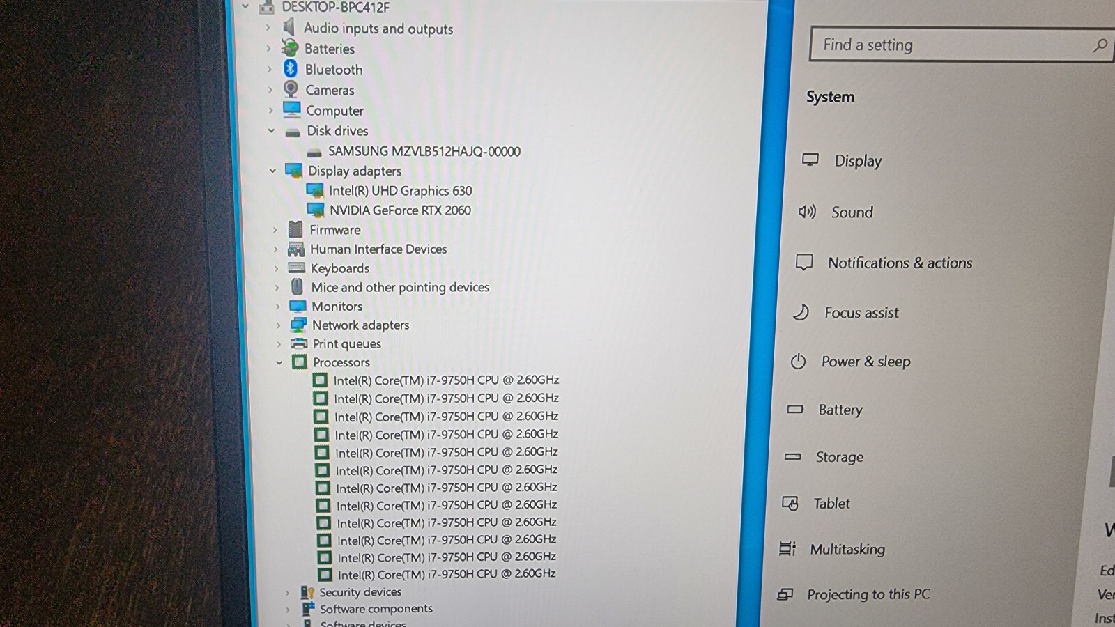 MSI GS65 STEALTH MS-16Q4 i7-8750H Nvidia RTX 2060 32GB 512GB SSD Gaming Laptop