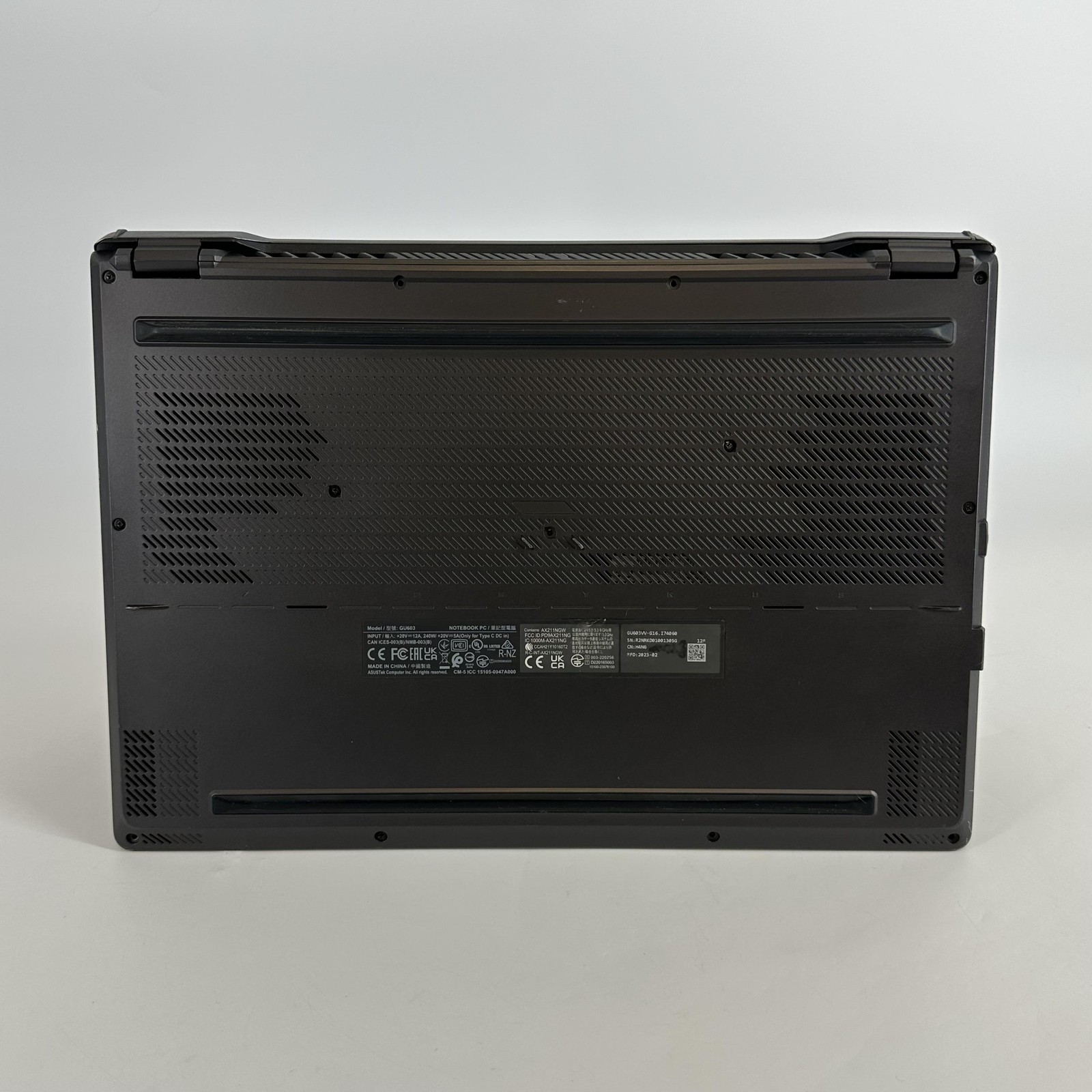Asus ROG Zephyrus G16 GU603 FHD+ 2.4GHz i7-13620H 24GB 512GB RTX 4060 BAD KEYS