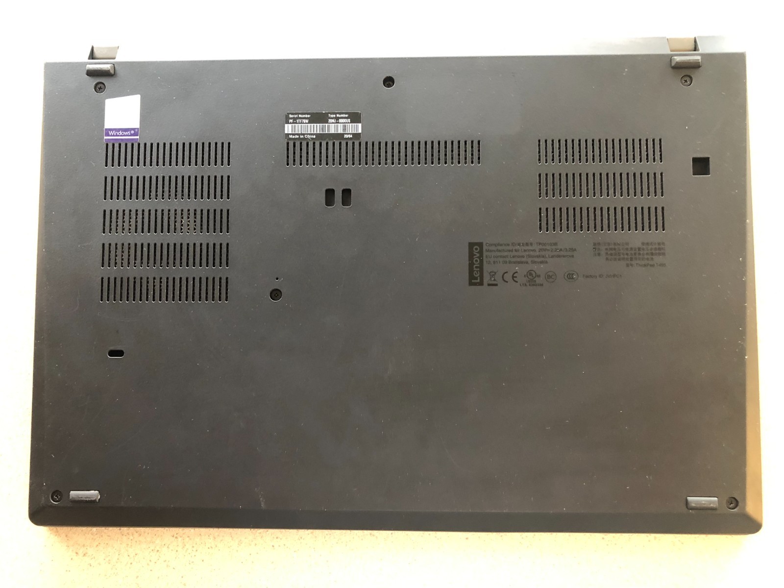 Lenovo T495, AMD 5 Pro 3500U, Windows 11 Pro, 1TB, 24GB Ram, MS Office