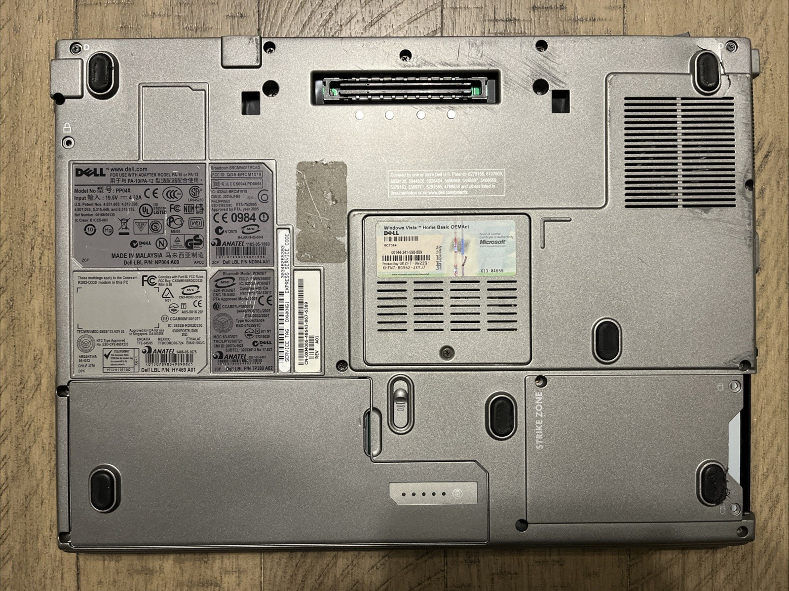 Dell Latitude D531 Laptop PP04X AMD Athlon X2 64 Computer
