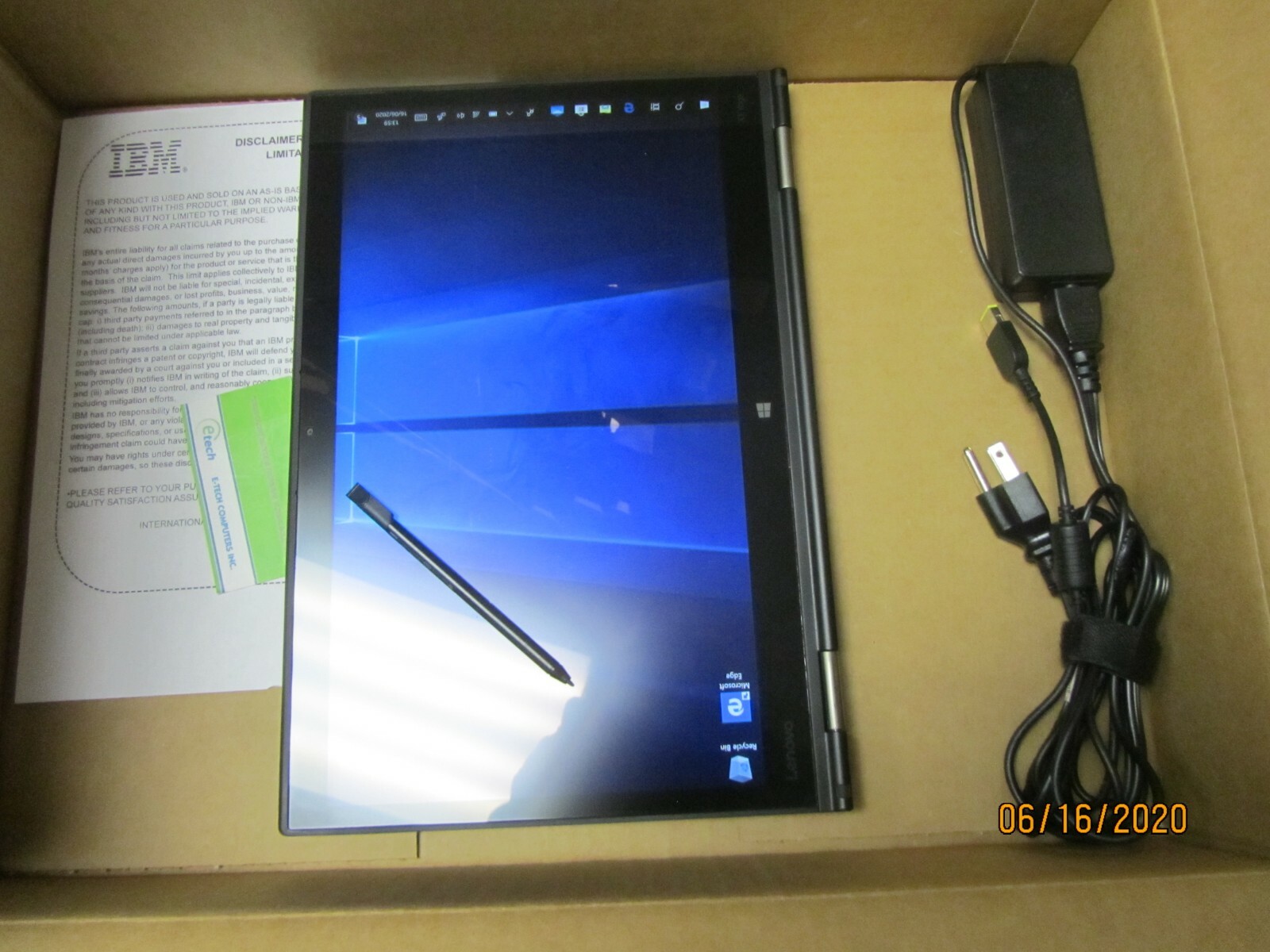 ThinkPad X1 Yoga i5-6300U 8GB RAM 512GB SSD, 14″ WQHD 2560×1440 Touch Screen PEN