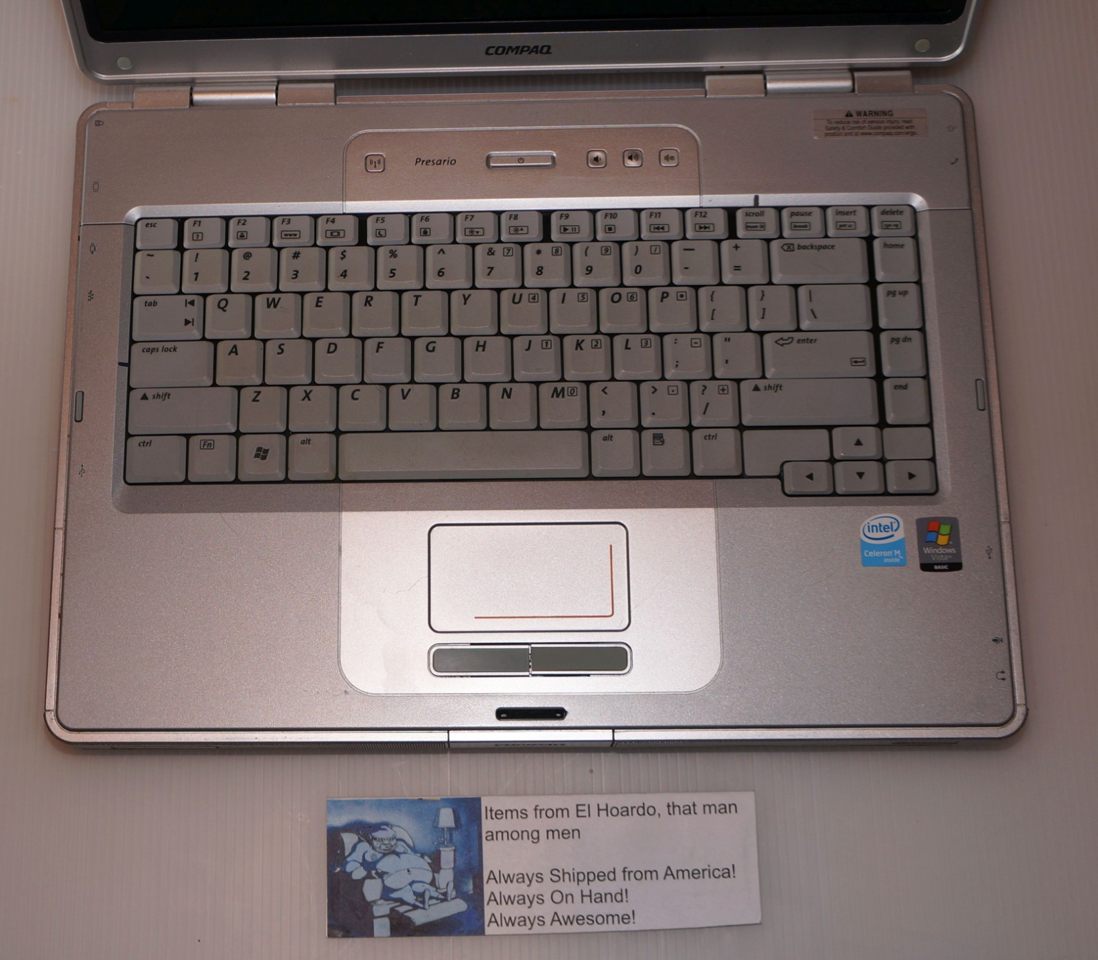 Compaq Presario C500 Intel Celeron M 520 1.60 GHz 512MB RAM 80GB HDD Win XP Fun!