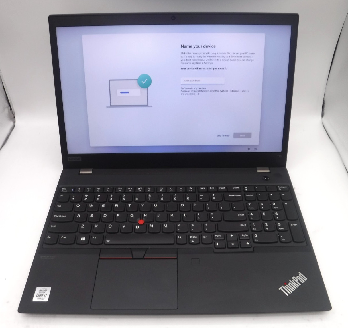 Lenovo ThinkPad T15 Gen 1 i7-10510U 1.8GHz 8GB RAM 15 in 512GB NVMe Win 11 Pro