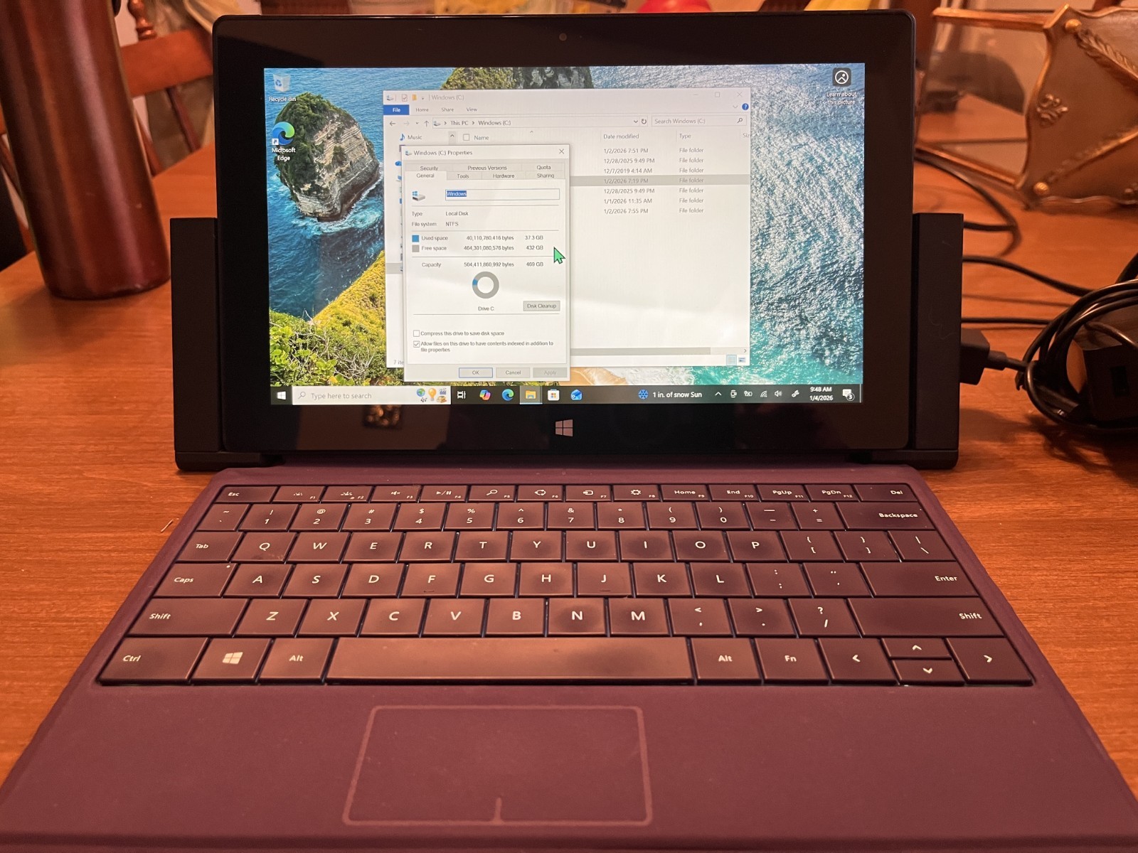 Microsoft Surface Pro 2 512GB, w/ Docking Station, HDMI Adapter