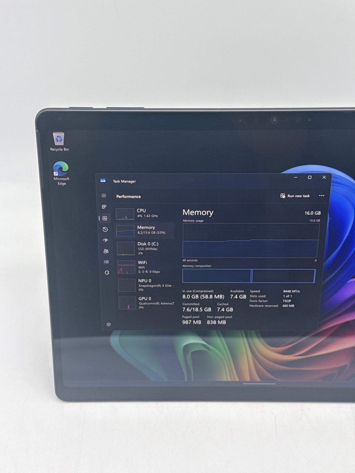 Microsoft Surface Pro 11 13″ Snapdragon X 12-Core 16GB RAM 1TB SSD – Used