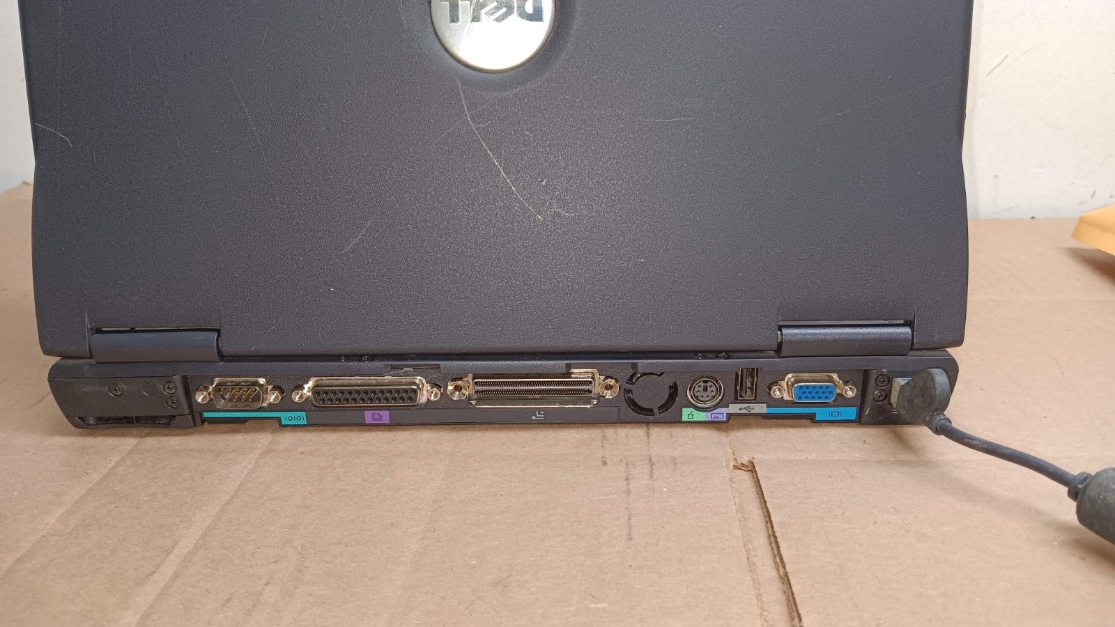 Vintage Dell Latitude C640 Laptop 2 GHz Windows XP Pro Serial & Parallel port
