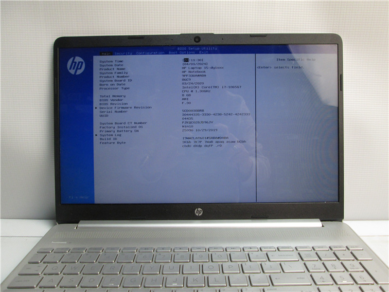 HP Envy x360 Laptop i7-1065G7 8GB No SSD No OS