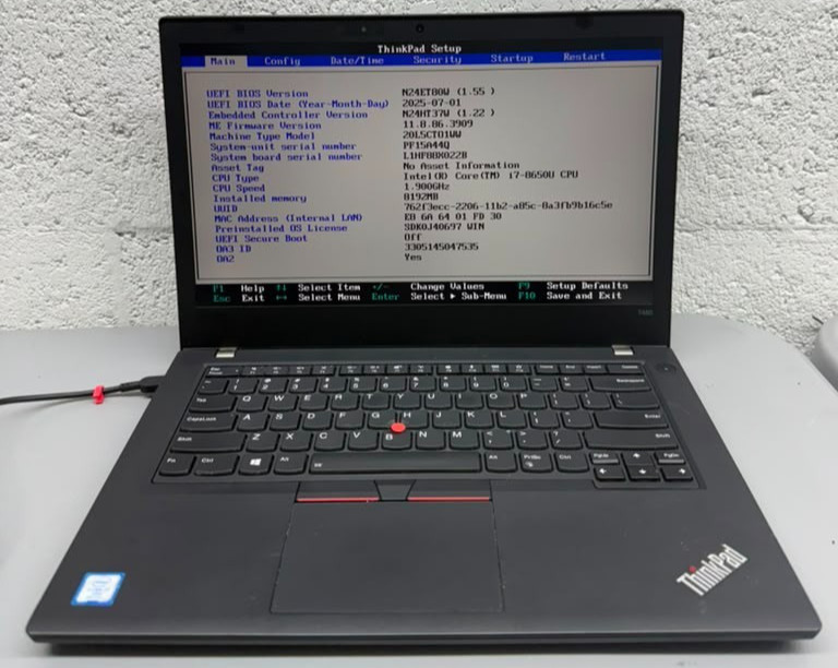 Lenovo ThinkPad T480 NoSsd noRam As-Is Untested