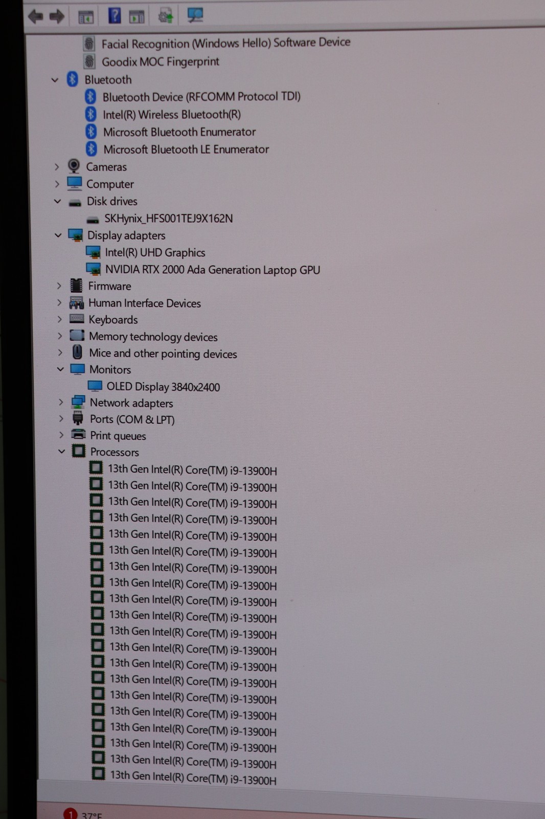 Lenovo Think Pad P1 Gen 6 16 OLED 2.6 GHz i9-13900H 32GB 1TB SSD RTX 2000 Ada