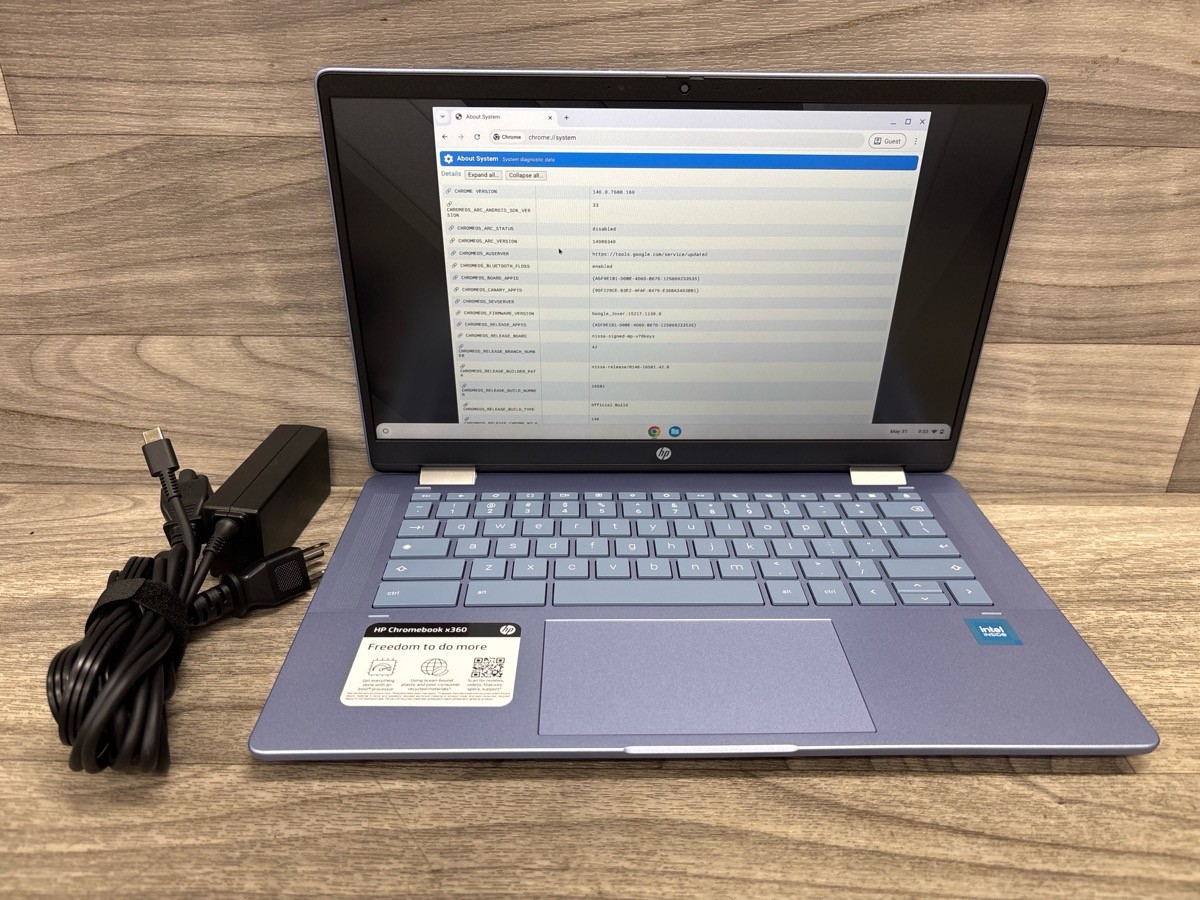HP Chromebook x360 14b N100 4GB RAM 128GB UFS Touch (A1D031865)