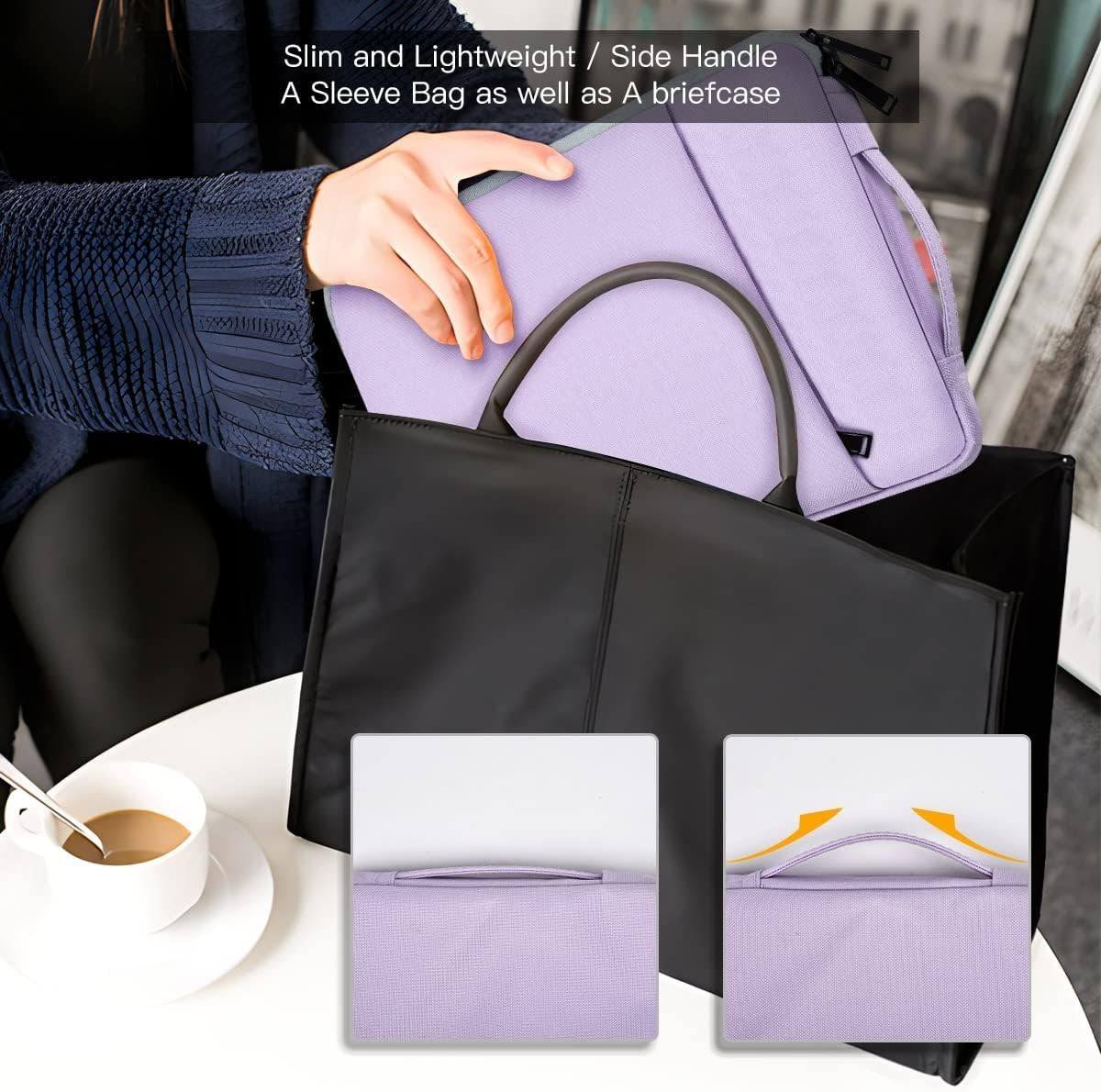 15.6-16 Inch Laptop Sleeve Case for Dell 16 Plus/HP Omnibook 16/Pavilion Envy