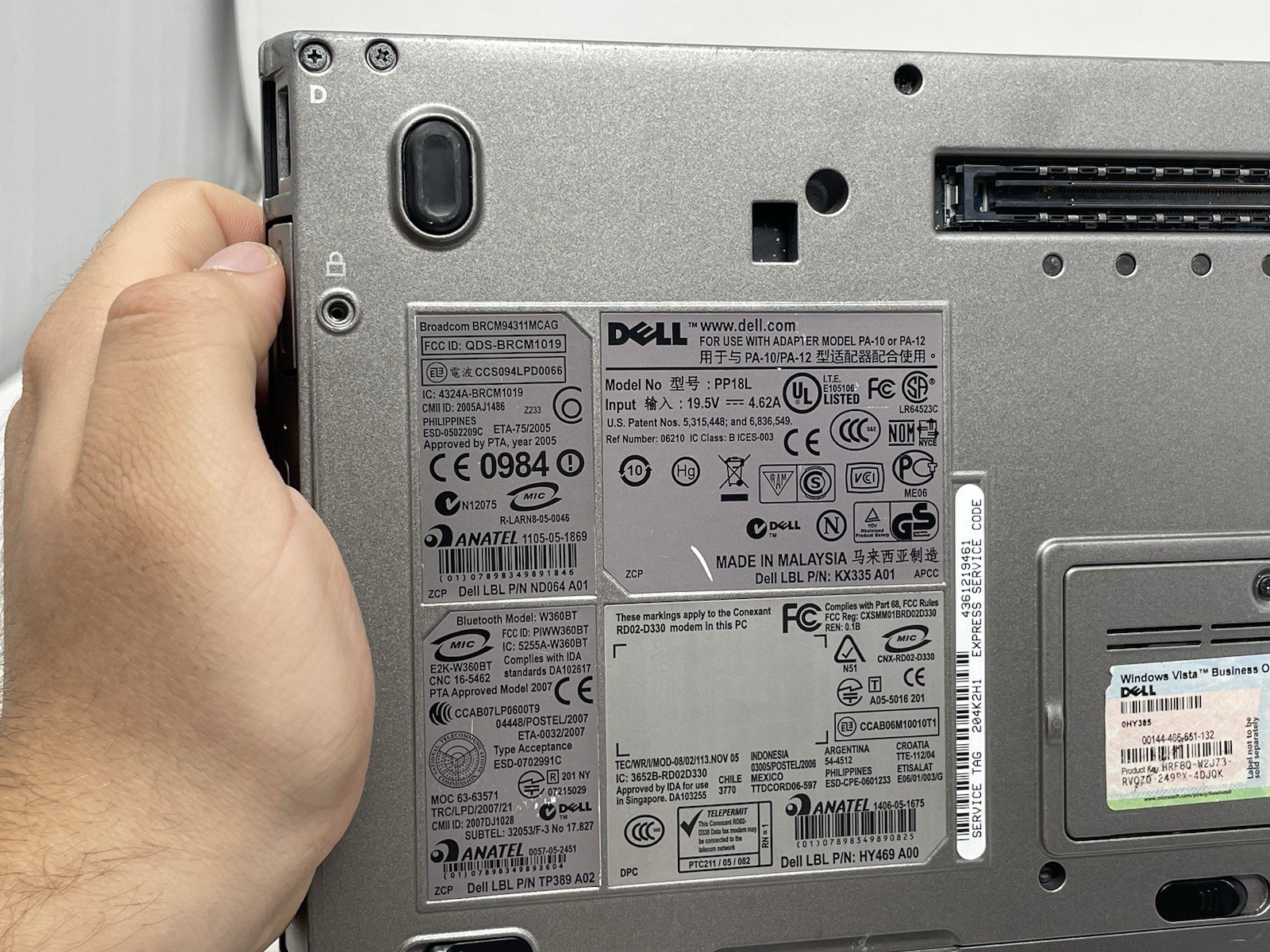 Bad Batt Dell Latitude D630 Laptop Core 2 2.50GHz 2GB RAM NVIDIA Quadro NVS 135M