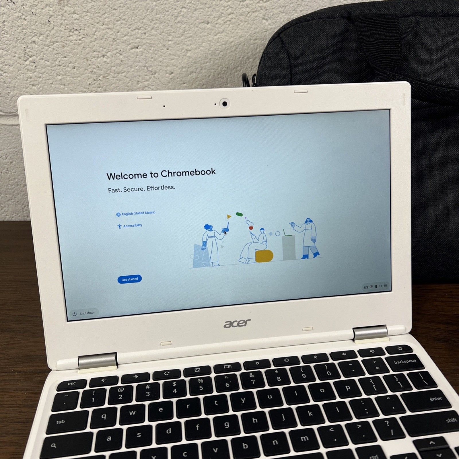 ACER CHROMEBOOK CB3-131 SERIES N15Q10 WITH CHARGER & CARRY CASE