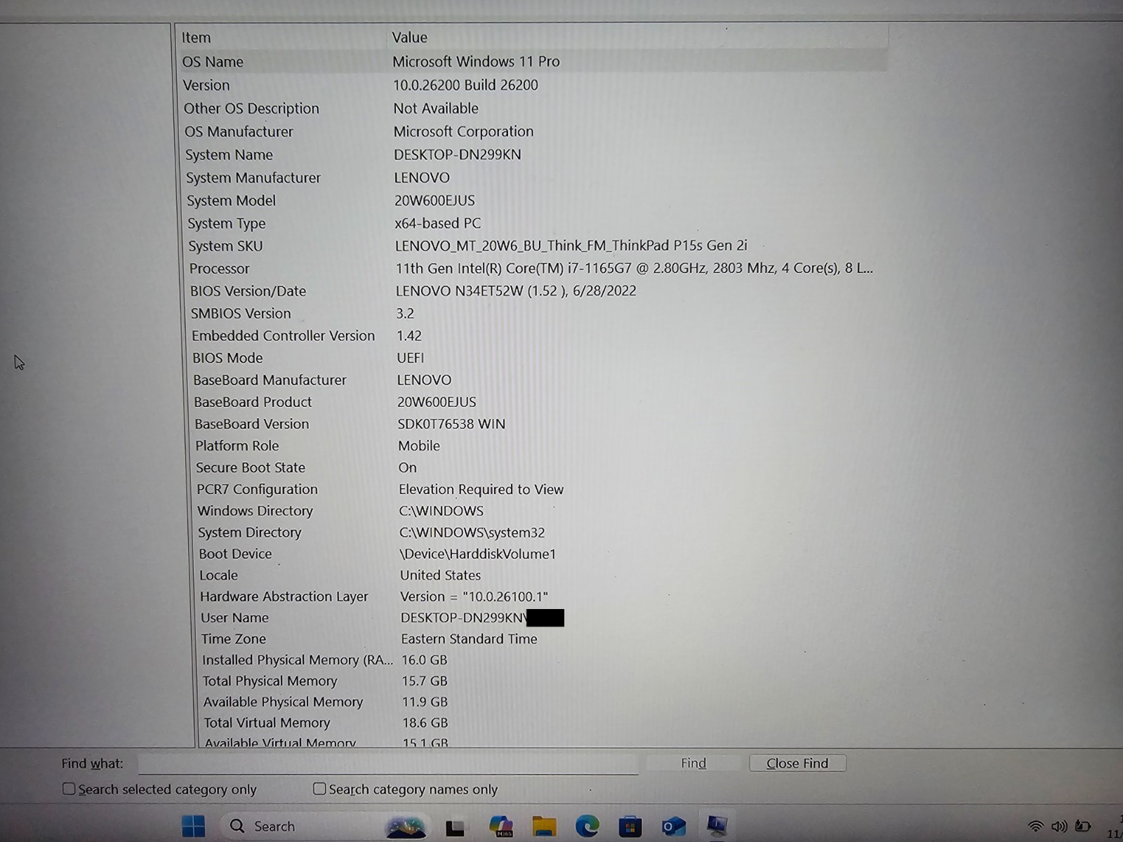 Lenovo ThinkPad P15s Gen 2 15.6″ (512GB SSD, Intel i7-1165G7, 16GB DDR4-3200)