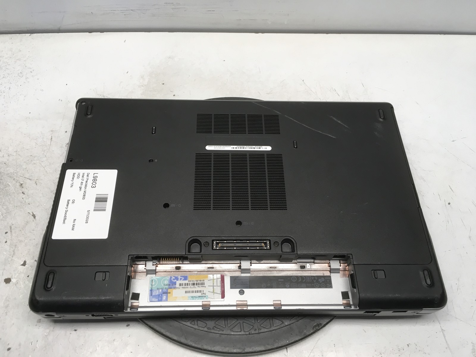 Dell Precision M2800 Intel i7 4th Gen No RAM NO HDD No Batt
